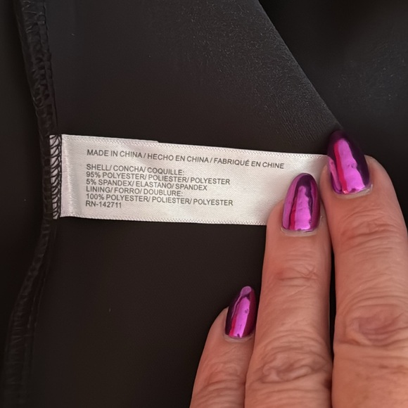 ELOQUII 20 Black Fit & Flare 3/4 Long Sleeve Dress New 20W - Picture 7 of 12